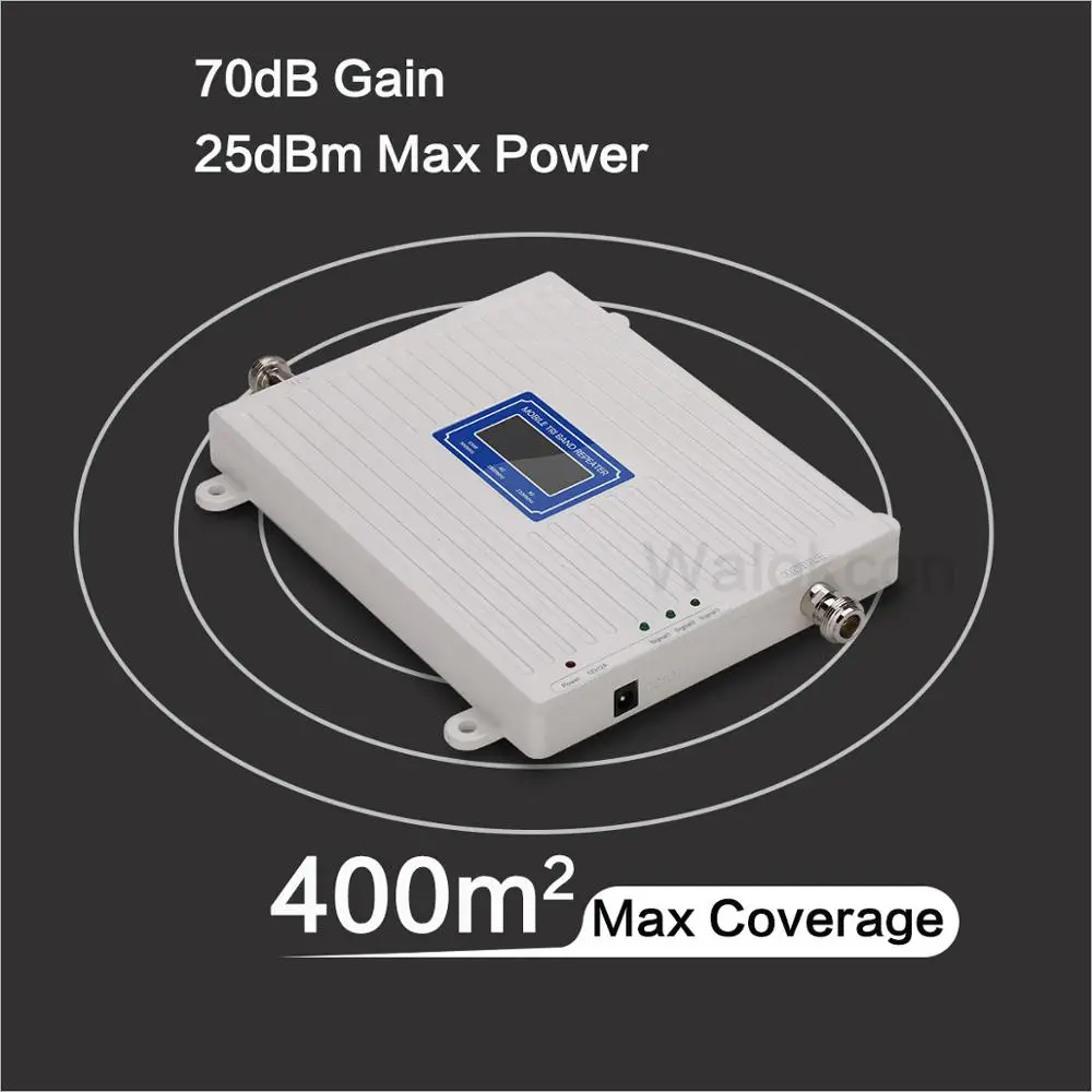 Трехдиапазонный усилитель сигнала GSM 900 4G LTE 1800 B3 3G WCDMA 2100 B1|Усилители сигнала| |