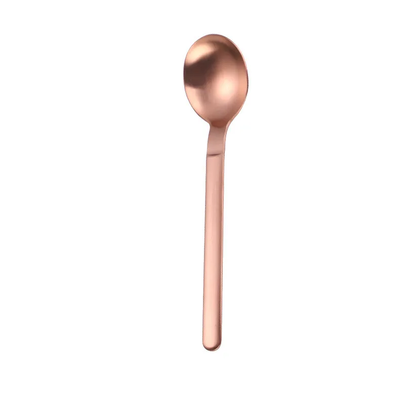 rosegold spoon Шлифовальная 304 нержавеющая сталь 7,5 дюйма кофейная ложка с длинной ручкой для чая, мороженого, десерта, ложка для перемешивания, кухонные принадлежности - Цвет: rosegold spoon