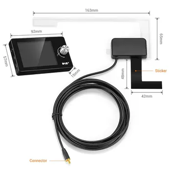

Hot 2.8 Inch DAB FM Transmitter Auto Broadcast Receiver Portable Wide View Car Mounted Music Streaming Digital Player Color Scre