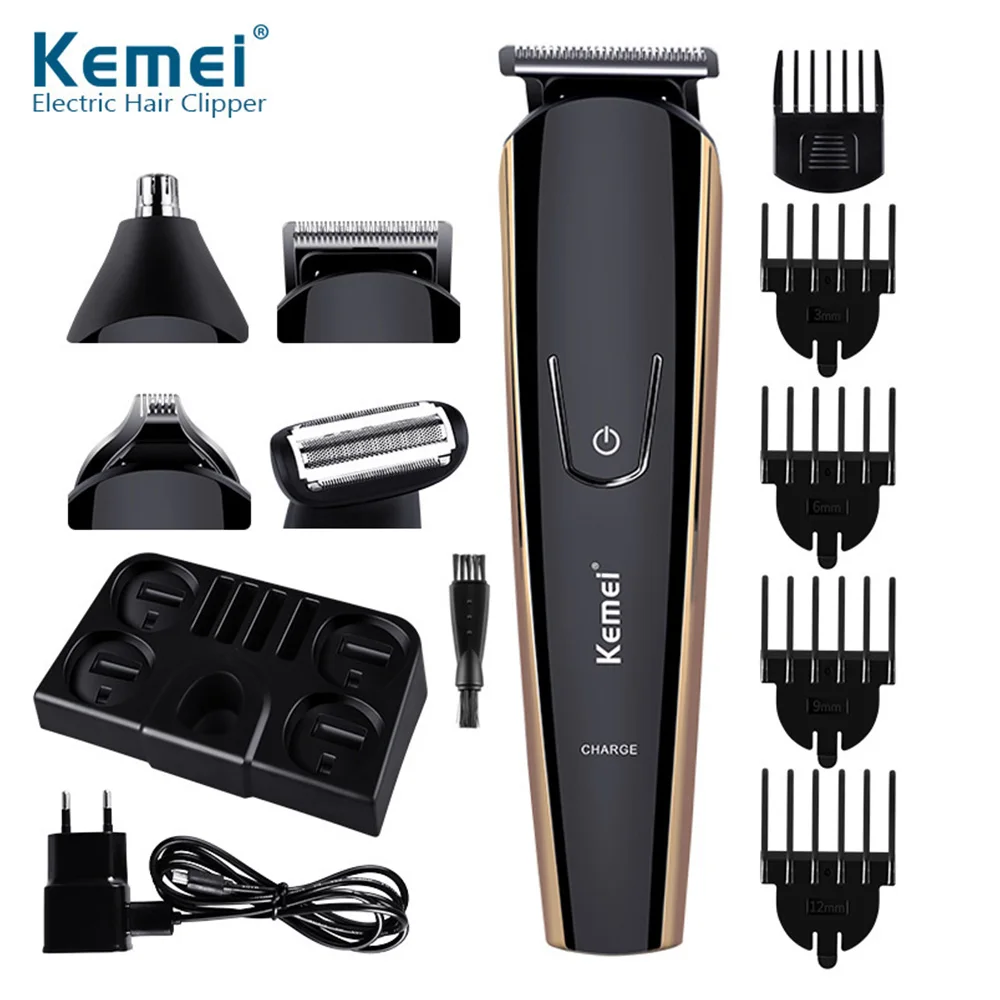

8 In 1 Precision Hair Trimmer Clipper Shaver Beard Stubble Trimer Face Shaving Machine Head Trimming 40D Men's Body Groomer