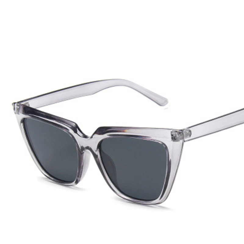 Ретро большая оправа кошачий глаз солнцезащитные очки для женщин роскошный