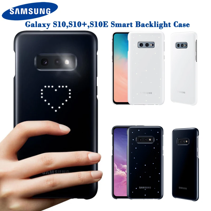 Original Intelligent LED Cover For Samsung Galaxy S10 Plus S10E S10+ SM-G9730 G9750 Emotional Led Lighting Effect Case | Мобильные