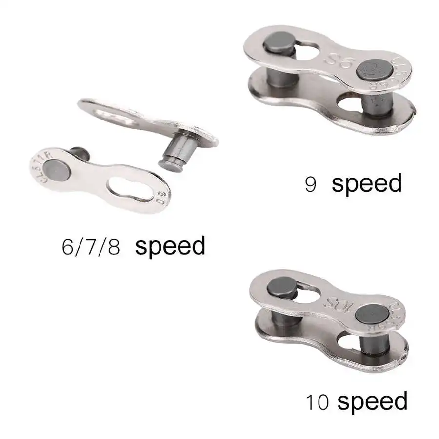 Bicycle Chain Pairs Bike Chains Links 6/7/8/9/10 Speed Quick Master Link Joint Chain Pin Mountain Road Bike Chain Connector