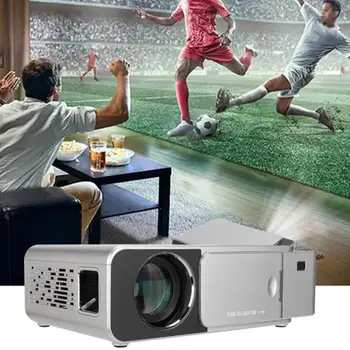 

sound system T6 LED Home USB HDMI Projector 720P Monolithic LCD Video Projector 1920*1080 EU 100-240V teatro en casa