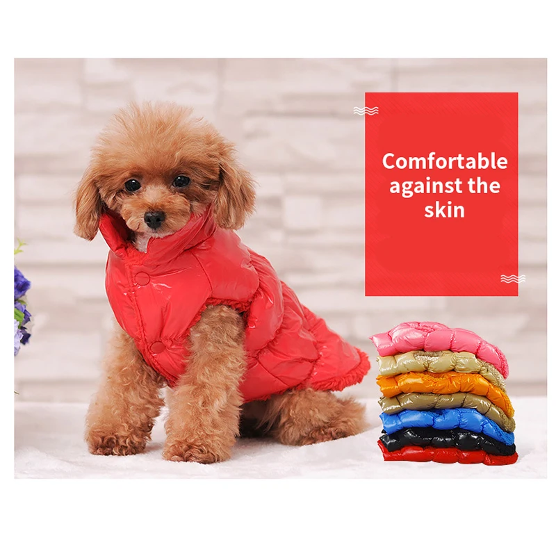 Pet Dog Clothes Winter Warm Dogs Coat Jacket Thicken Waterproof Pet Padded Vest for Small Large Dogs Pet Supplies