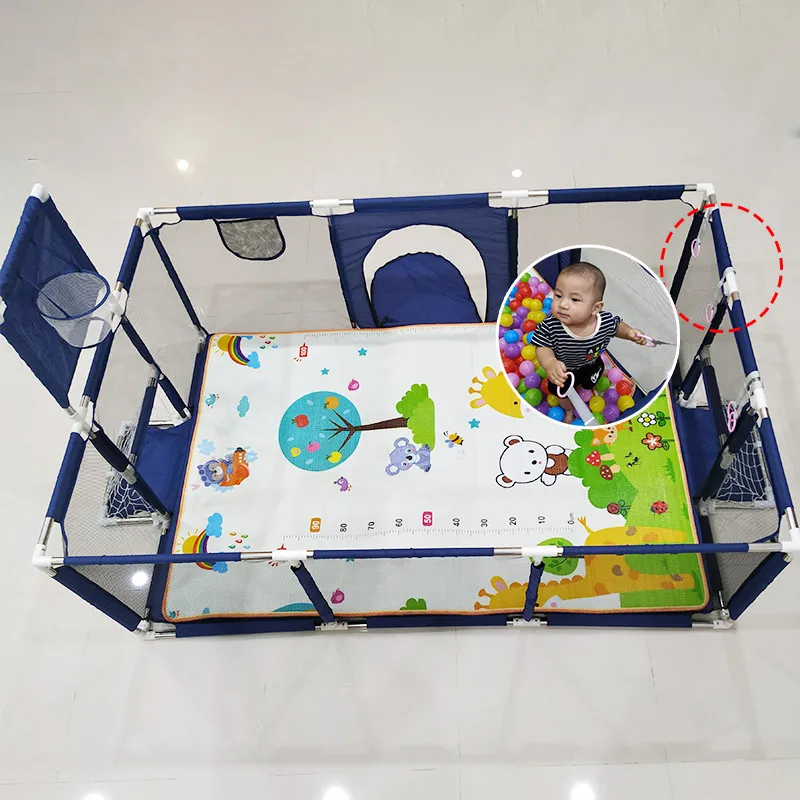 IMBABY Kids Furniture Playpen For Children Large Dry Pool Baby Playpen Safety Indoor Barriers Home Playground Park For 0-6 Years 2
