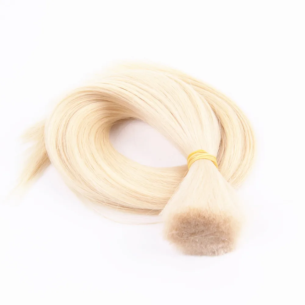 Human Hair Extension Hair Bulk Sikly Straight 100g/pack