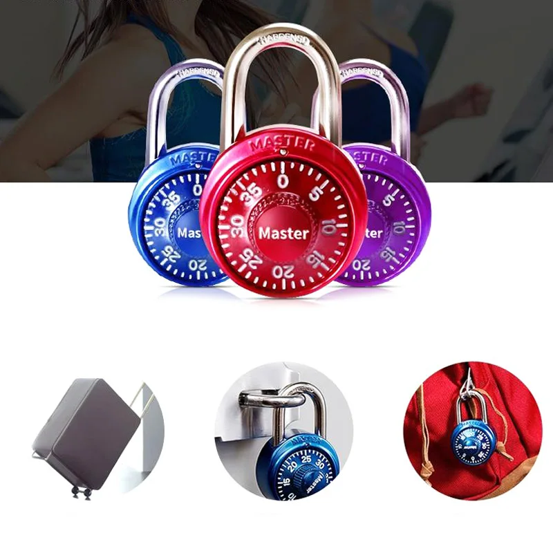 

Portable Turntable Lock Gym School Health Club Combination Password Directional Padlock Locker TUE88