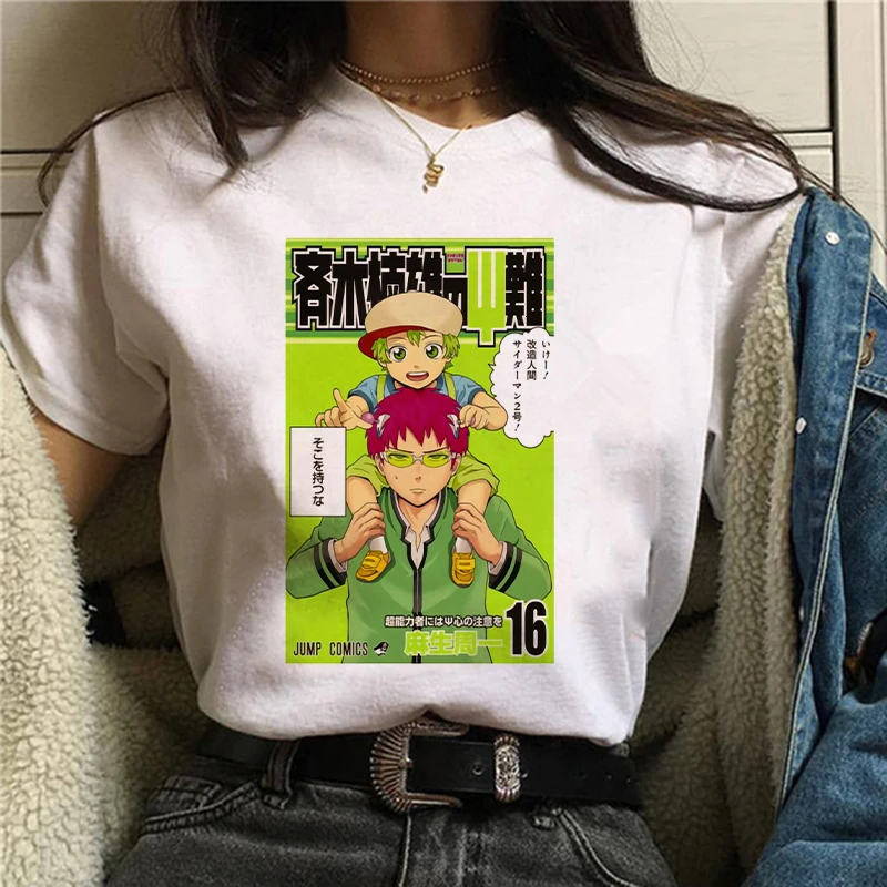 21 New Anime Saiki K Shirt Women Kawaii Summer Harajuku Tops Violet Evergarden Graphic Tees Cartoon Funny T Shirt T Shirts Aliexpress