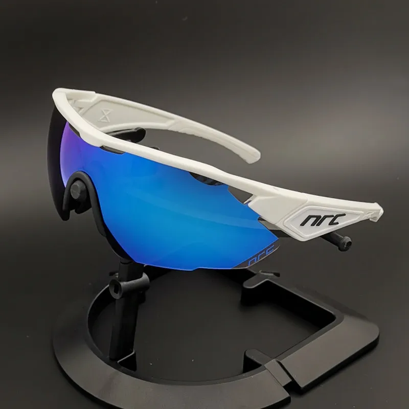 NRC полностью Красные линзы TR90 спортивные велосипедные очки для мужчин MTB Горная дорога велосипед очки солнцезащитные очки Gafas Ciclismo - Цвет: 04