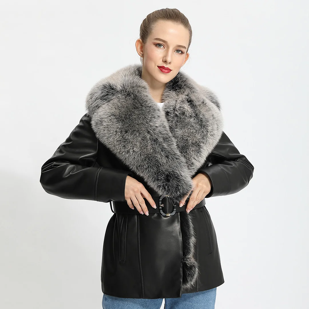 Genuine Sheepskin Leather Jacket New 
