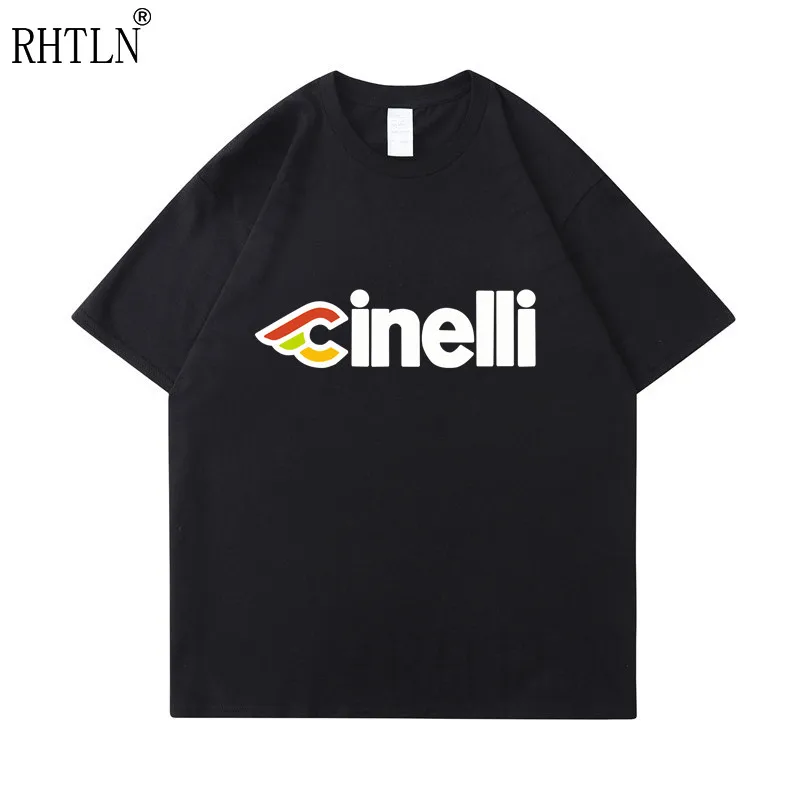 Велосипедная футболка Cinelli мужская летняя хлопковая с коротким рукавом и