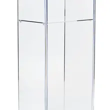 Прозрачная акриловая Трибуна, презентационный Подиум с внутренней полкой, 47 дюймов высокий оргстекло