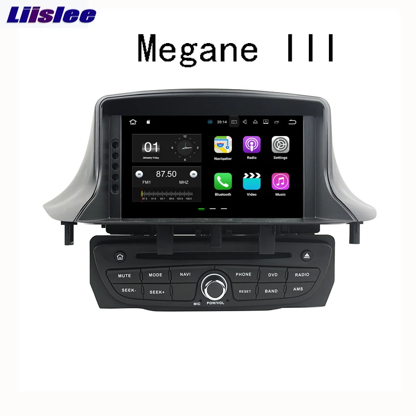 Liislee для Renault Megane III 2009 ~ 2016 Android автомобильный навигатор GPS Аудио Видео Радио HD