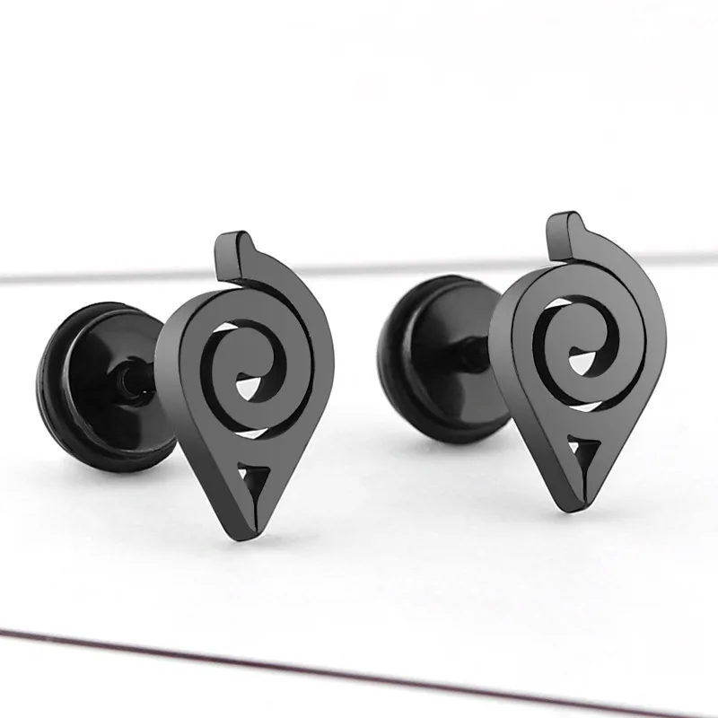 Stud Earrings Titanium steel Stud Earrings Anime For Women Girls Fashion Geometric Ear Jewelry Birthday Gifts 1 Piece / Pair