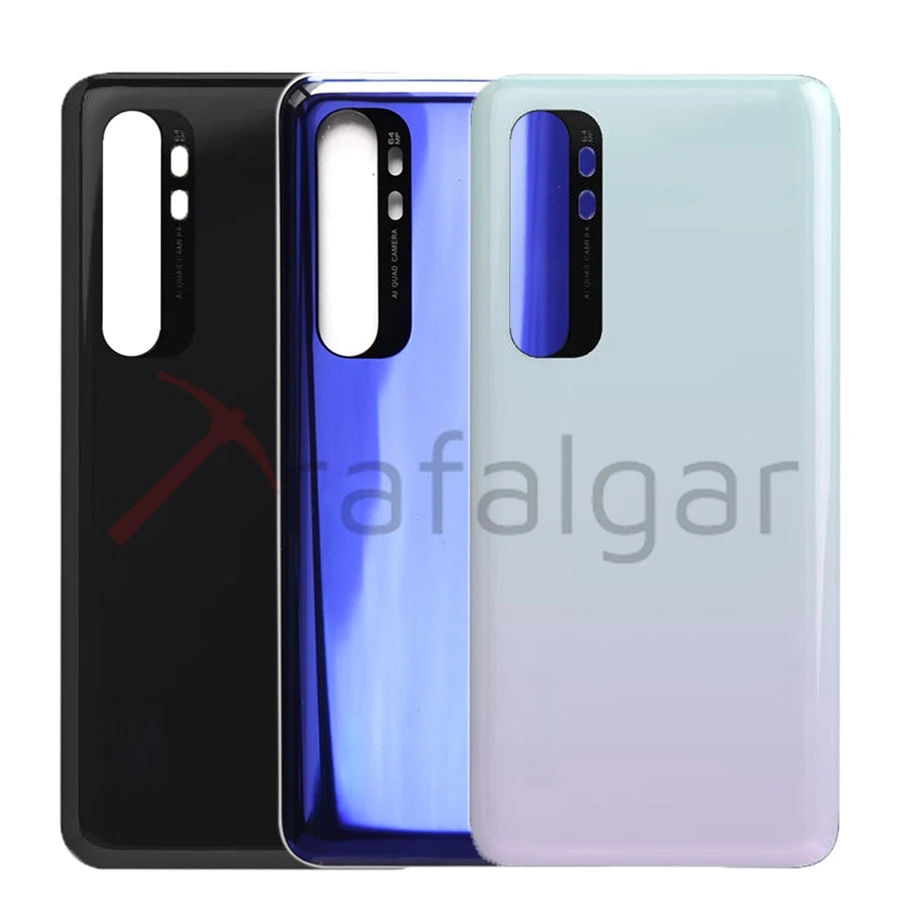 NEW Back Glass Cover For 6.47&quot Xiaomi Mi Note 10 Lite Battery Panel Rear Door Housing Case Note10 Replace | Мобильные телефоны