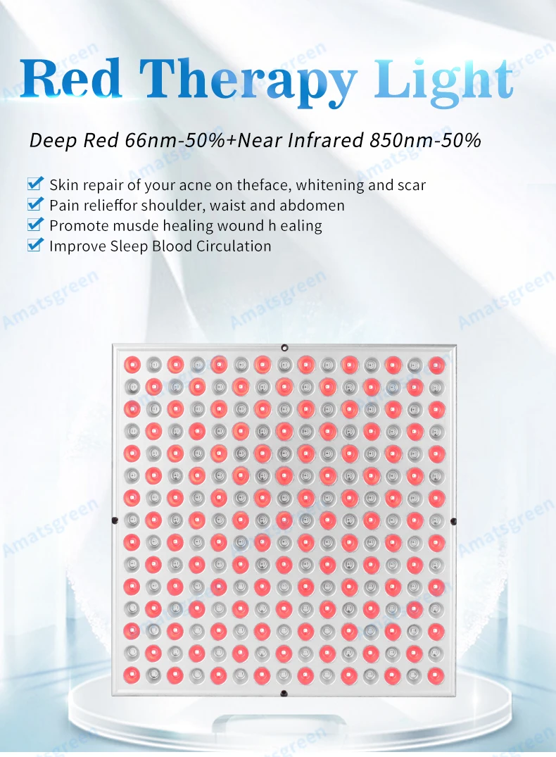 Anti Aging 45W Red 660nm Near Infrared 850nm LED Red Therapy Light for Skin Pain