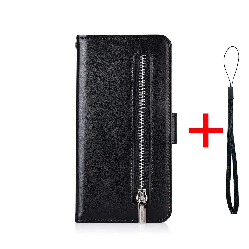 61zipper--Black Бумажник с застежкой-молнией чехол для Xiaomi Redmi Note 4 5 7 K20 Pro фотоаппаратов моментальной печати 7S Y3 Y2 Y1 S2 7A 6A 5A Prime 4A 4X Крышка для Xiaomi Mi 6X 5X A1 A2 чехол - Цвет: 61zipper--Black