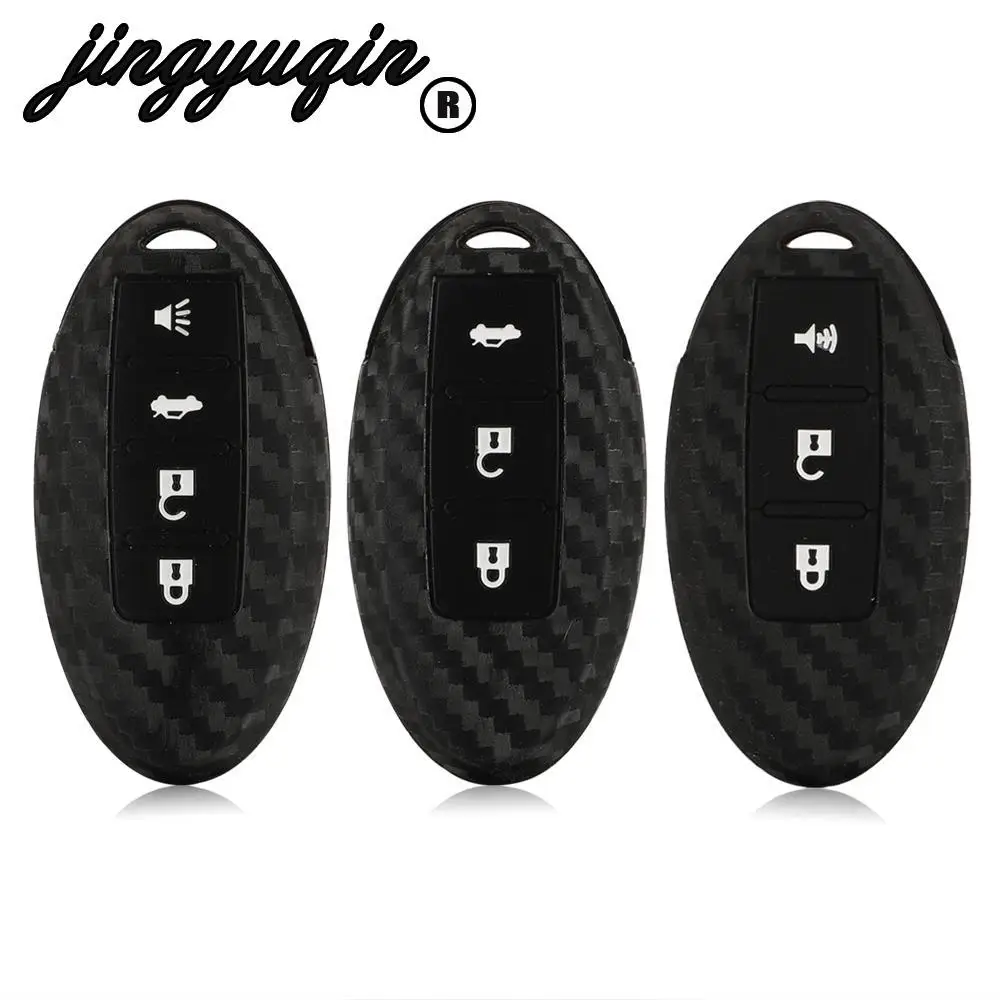 Силиконовый чехол для ключа из углеродного волокна jingyuqin 3/4BTN Nissan Motorola Livida X-Trail T31