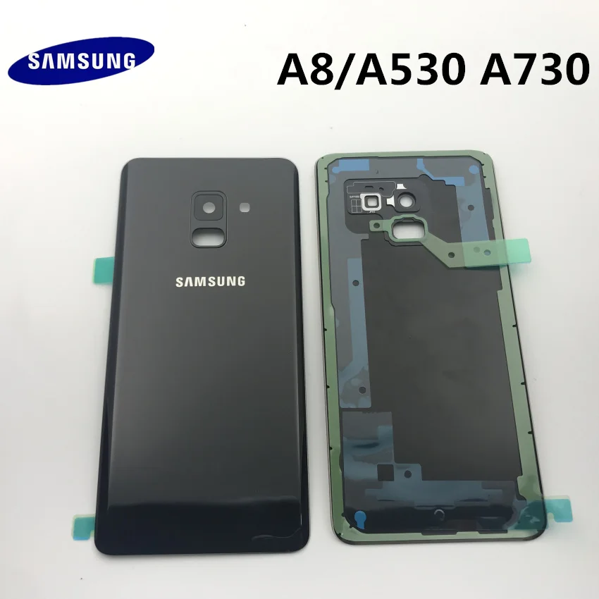 Чехол для samsung Galaxy A8 A530 A8+ plus A730, задняя крышка, корпус, запасные части+ стеклянная рамка для камеры+ Инструменты