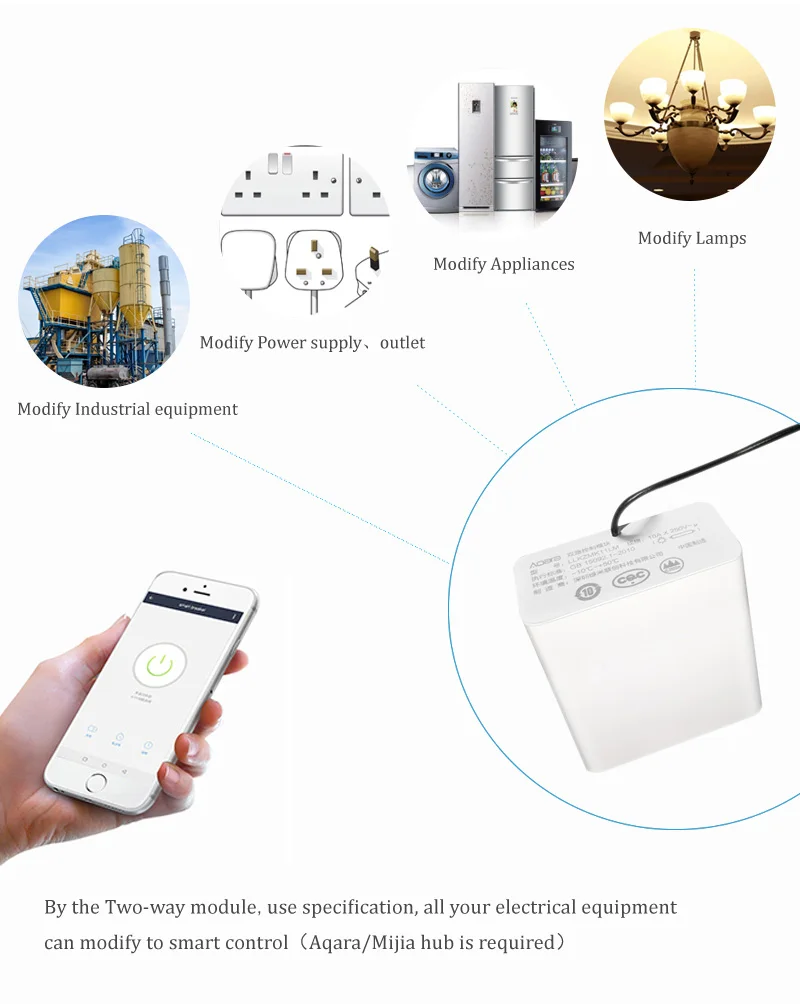 Xiaomi Aqara беспроводной релейный модуль управления Лер смарт-Настройка TimerTwo-way управление 2 канала работа для приложения Mijia и домашнего комплекта