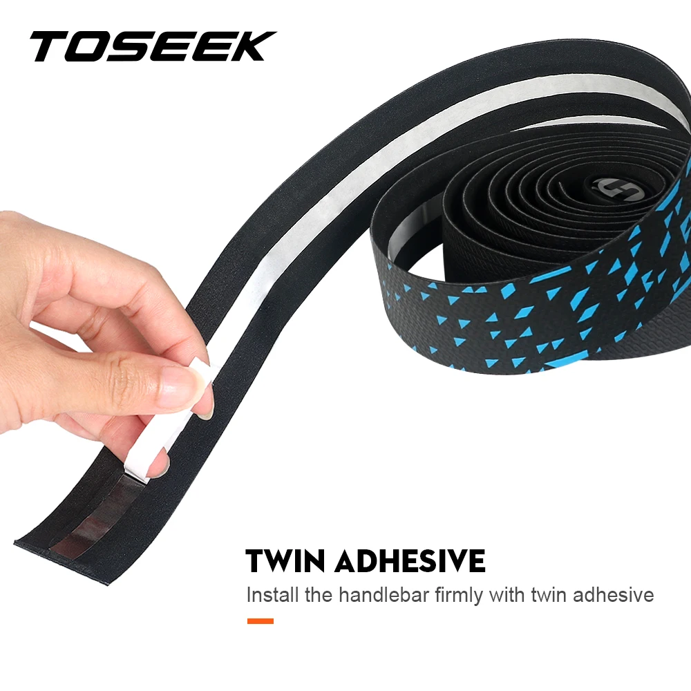 Bicycle Handlebar Tape Anti-Vibration PU EVA Bent Cycling Road Bike Tapes Racing Breathable Non-Slip Handle Bar Belt Wrap