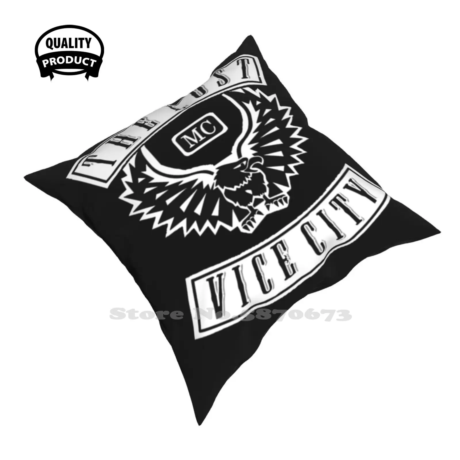 The Lost Motorcycle Club Vice City Logo Di Alta Qualità Funny Cute Decor Square Federa Gta Gta Vice City Gta Vice City Stories