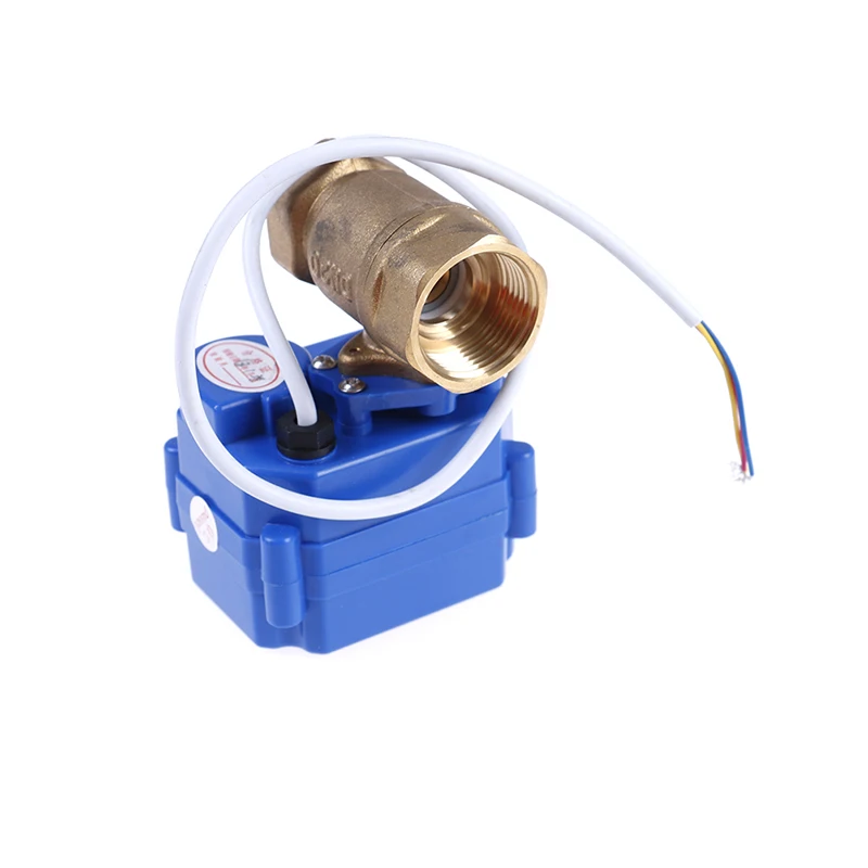 NEW 3/4" Electric Motor Valve Brass, DC12V Motorized Valve With 3 Wires(CR02), DN20 Electric Valve For Water Control Wholesale
