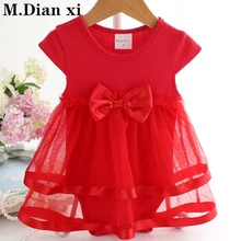 Платье для девочек коллекция года, Новое Модное детское платье для малышей сиамский комбинезон для девочек, сетчатая юбка-американка с короткими рукавами платье маленькой принцессы