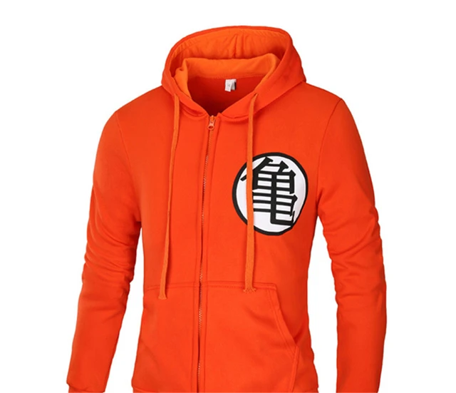 Goku de Dragon Ball Z símbolo Kame Cosplay DBZ cremallera chaqueta con  capucha abrigo para los hombres Anime Halloween Cosplay traje de ropa  deportiva _ - AliExpress Mobile