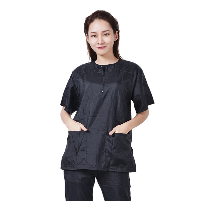 Pet Shop Groomer Waterproof Top Non-stick Hair Dog Bathing Short Sleeve Plus Size Work Clothes Support Custom LOGO G0201 3