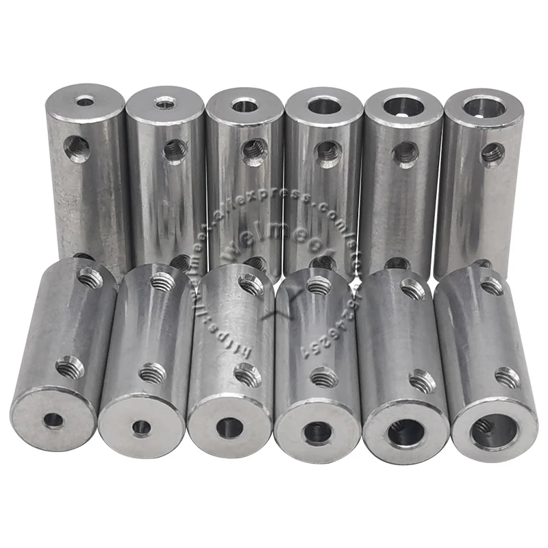 2mm-6mm Shaft Rigid Coupling Coupler Motor Connector Sleeve Bushing for Car Ship Model shaft coupler shaft connector rigid shaft coupler