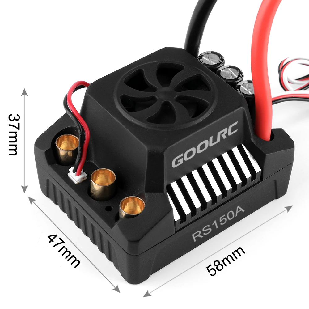 GoolRC 80/120A/150A бесщеточный ESC электрический регулятор скорости 6,0 V/8,4 V/5A BEC для 1/8 1/10 RC грузовика внедорожника RC части