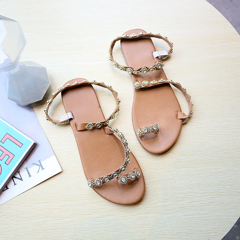 

Spring And Summer Pearl WOMEN'S Sandals WOMEN'S Sandals Large Size 41-Style Hot Selling Europe And America