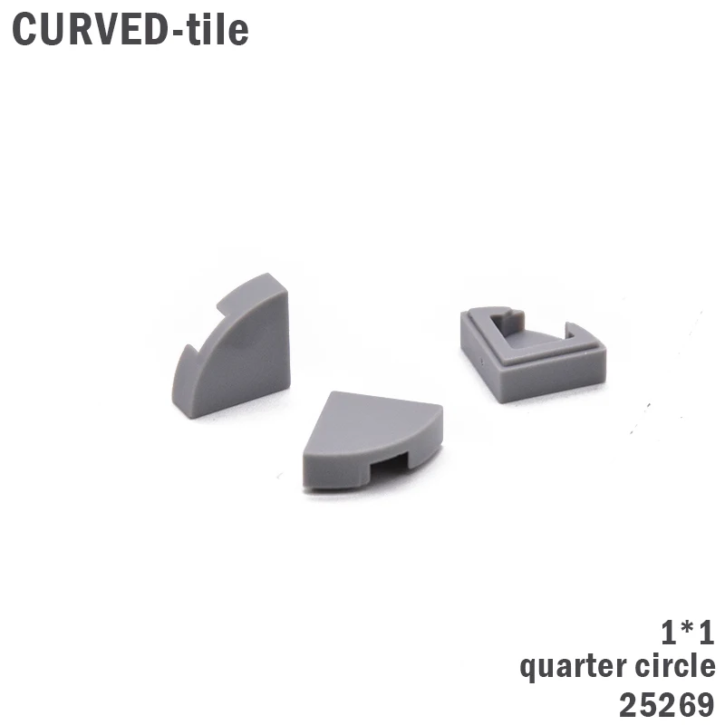 

30Pcs/lot MOC Curved Tile Bricks 25269 1x1 1/4 Quarter Circle Building Blocks Technic Creator Parts DIY Educational gifts Toys