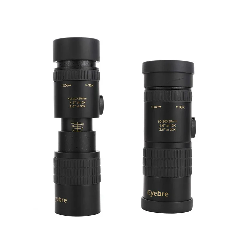 

10-30X Telescope for Mobile Phone Camera Monocular Telescope Night Vision Zoom Single Tube Mini Telescopic Portable Monocular
