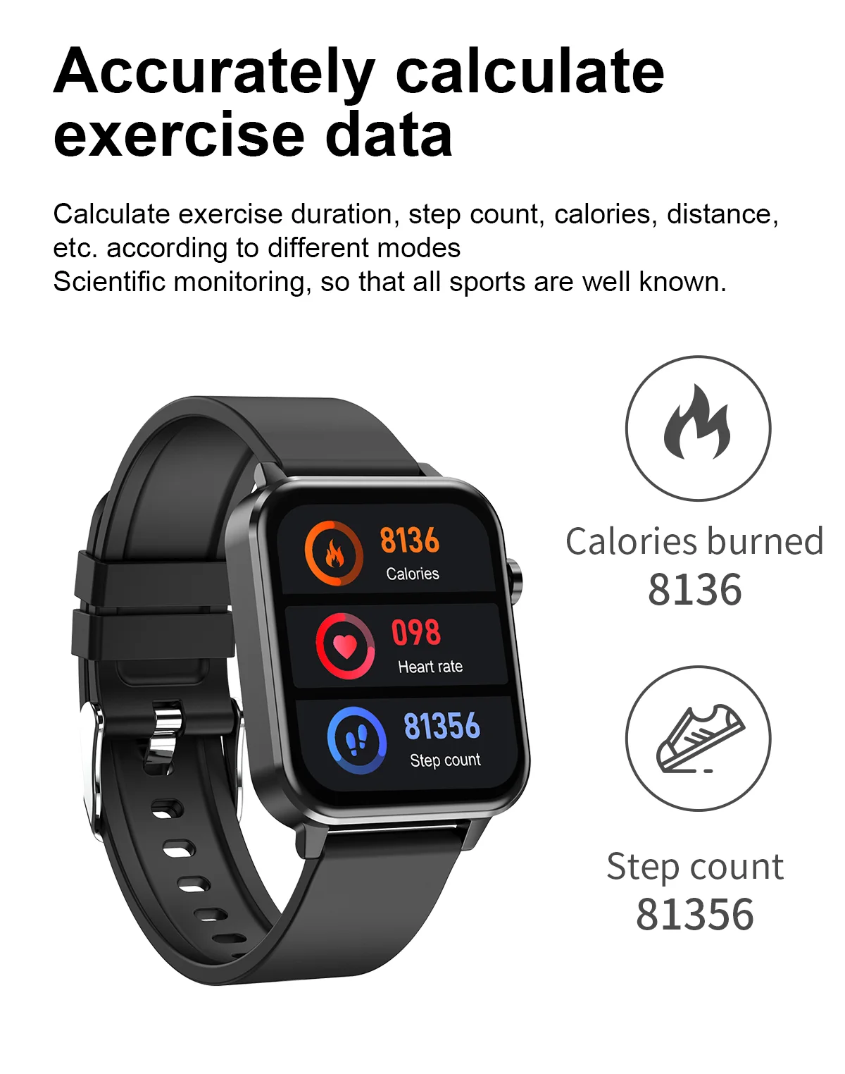 2022  ECG+PPG IP68 Waterproof Temperature Blood pressure Heart rate AI medical diagnosis Full Touch Fitness Tracker Smart watch