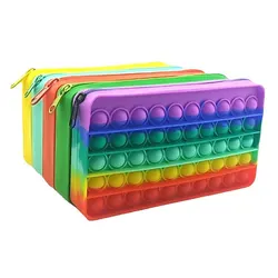 Juguetes creativos de silicona para niños, juguetes de descompresión, burbujas, pokit luminosas, atenuador Simpl, juguete inquieto, juegos Tie Dye