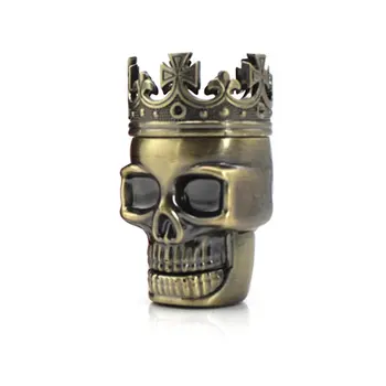 

Smoke Grinder Metal King Skull Tobacco Spice Herb 3 Layers Teeth Grinder Crusher Pollen Catcher Tobacco Accessories