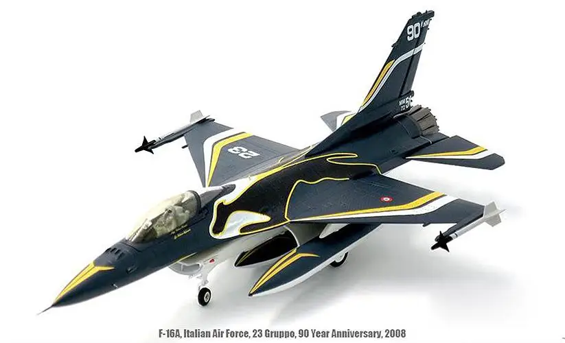 JC Крылья итальянских ВВС F 16 ADF Fighting Falcon 23 Gruppo 1/72 модель самолета| |