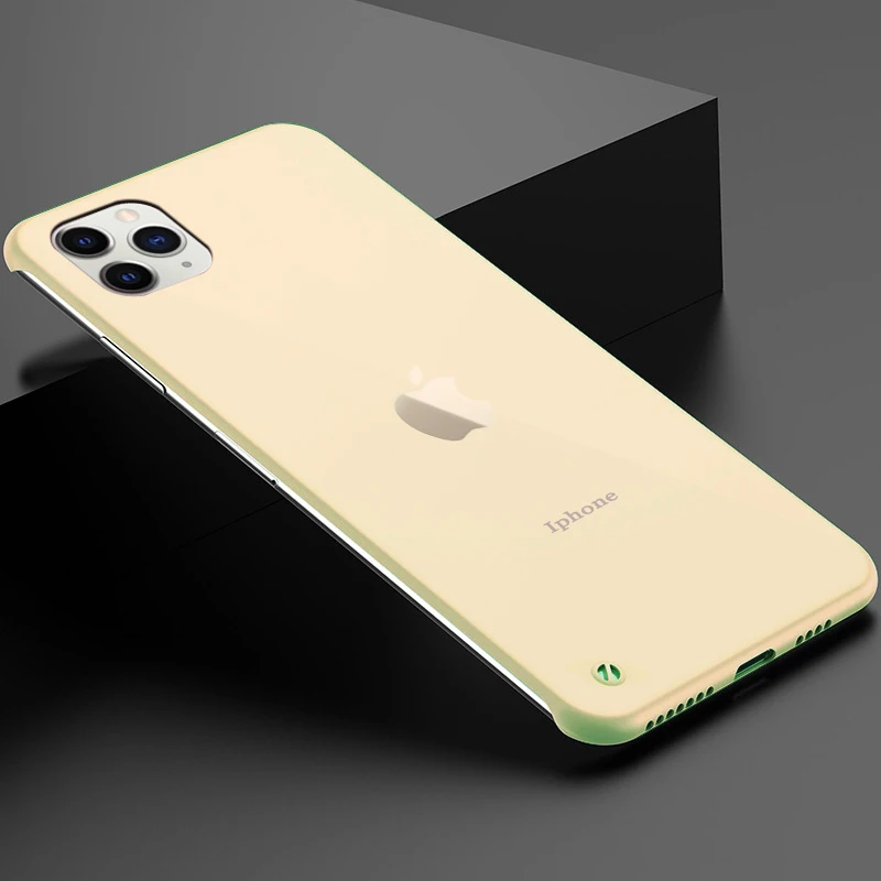 Чехол без рамки для Apple Iphone 11 Pro Max Iphone11 мягкие силиконовые Матовые прозрачные