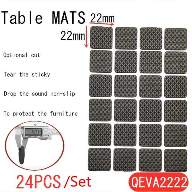 Furniture Leg Feet Rug Felt Pads Anti Slip Mat Bumper Damper For Chair Table Protector Hardware 1-24pcs Thickening Self Adhesive QEVA2222