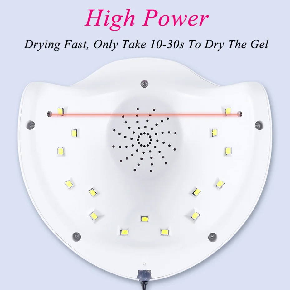 Светодиодная УФ-лампа для ногтей 45 Вт/9 Вт USB маникюрная сушилка для отверждения всех гель покрытые лаком ногти сушильные машины инструменты 30 s/60 s/90 s LASunX7Plus-1