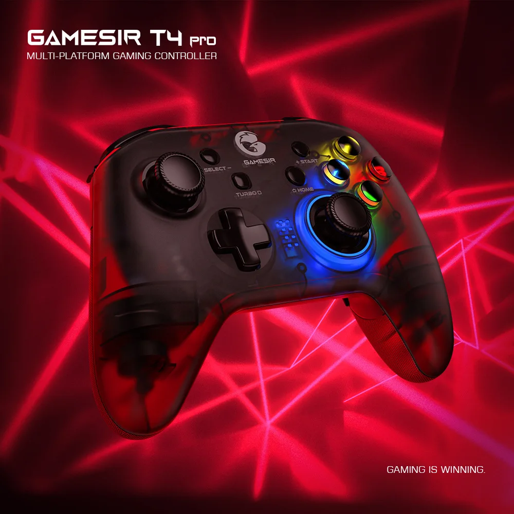 Беспроводной геймпад GameSir T4 Pro Bluetooth 2 4 ГГц подходит для Nintendo Switch Apple Arcade и MFi игр |