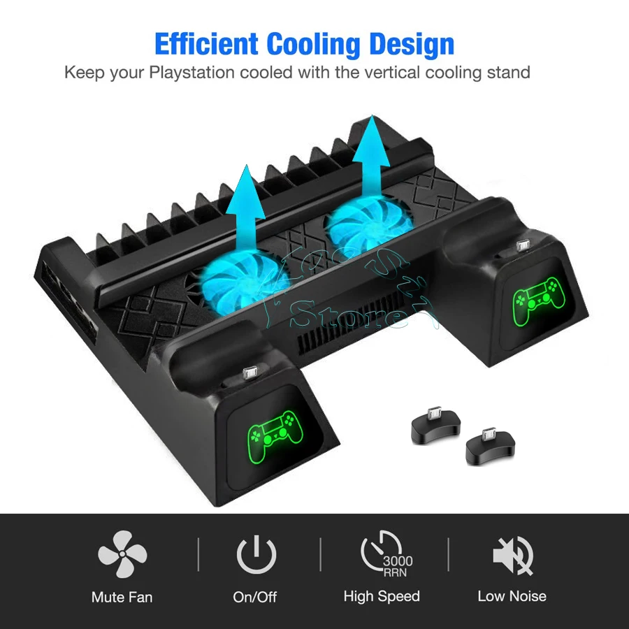 Вертикальная подставка для PS4 Pro 2 контроллера зарядная док станция охлаждающий