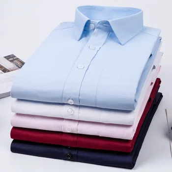 

Men Fashion Shirts Long Sleeve Shirt Cotton Turn Down Collar Blouse Men Clothing for Men