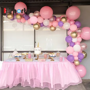 

100pcs White Balloon Garland Kit Pink Rose Gold Confetti Balloons Decorations Parties Wedding Baby Shower Graduation Supplies