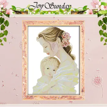 

Mother's Tender Arms Counted Cross Stitch DIY 11CT Printed 14CT Cross Stitch Set Chinese Cross-stitch Kits Embroidery Needlework