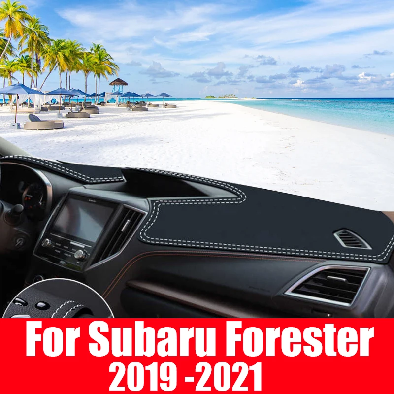 Anti-Slip 대시 보드 커버 보호 패드 자동차 액세서리 Sunshade Carpet For Subaru Forester 2019 2020 2021 SK