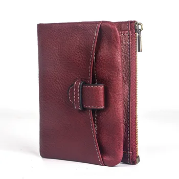 

SheepSkin Real Leather Coin Purse Women Short Wallet 2020 High Quality Small Soft Wallet Coin Pocket Card Wallet Female Purses